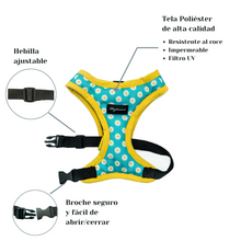 Cargar imagen en el visor de la galería, arnés para perro floral