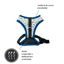 Cargar imagen en el visor de la galería, Arnés para perro arcoiris