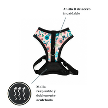 Cargar imagen en el visor de la galería, Arnés para perro Floral Pastel