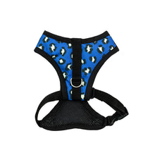 Cargar imagen en el visor de la galería, arnes para perro animal print azul