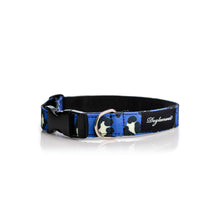 Cargar imagen en el visor de la galería, collar perro animal print azul