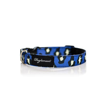Cargar imagen en el visor de la galería, collar perro animal print azul