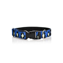Cargar imagen en el visor de la galería, collar perro animal print azul
