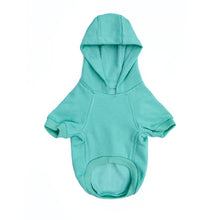 Cargar imagen en el visor de la galería, polerón para perro verde agua