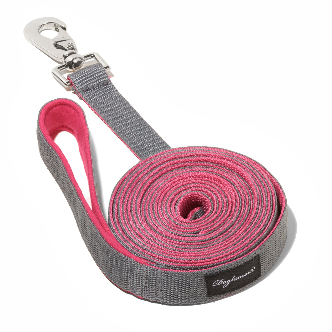 Correa larga - 4 metros - Fucsia/Gris