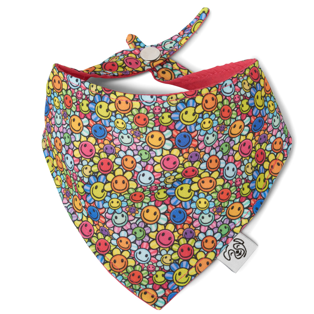 Bandana Floral Smiley Flowers