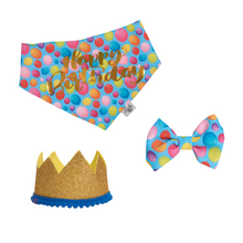 Cargar imagen en el visor de la galería, Set Feliz Cumpleaños Balloons - Corona Gold
