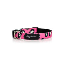 Cargar imagen en el visor de la galería, collar perro animal print rosado
