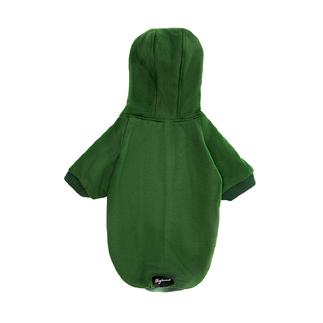 Hoodie clásico verde botella